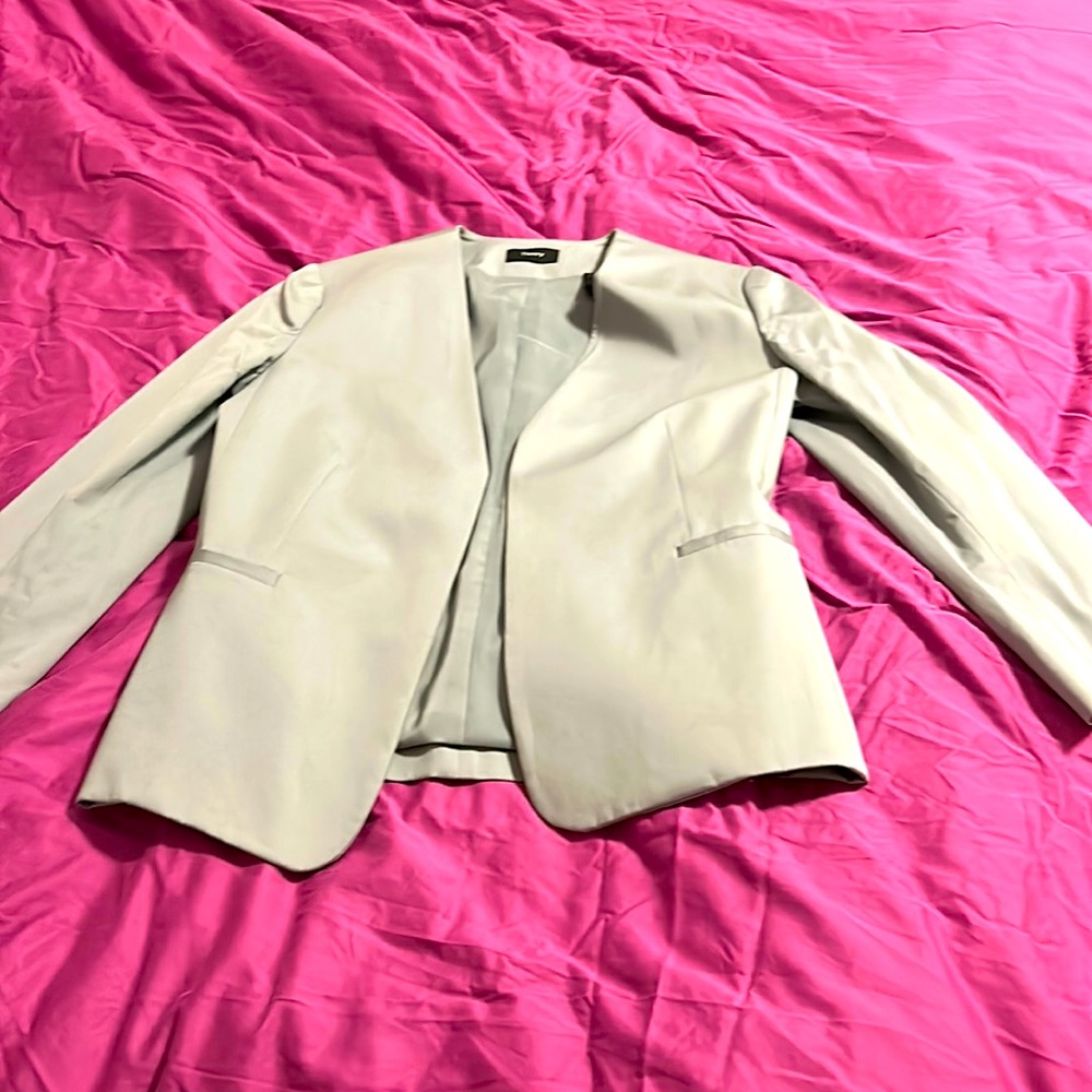 Theory pewter suit  size 10